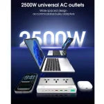LDNIO SC3 10-in-1 100W GaN Desktop Charging Power Strip View 3 - OnlineExpo.pk