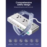 LDNIO SC3 10-in-1 100W GaN Desktop Charging Power Strip View 2 - OnlineExpo.pk