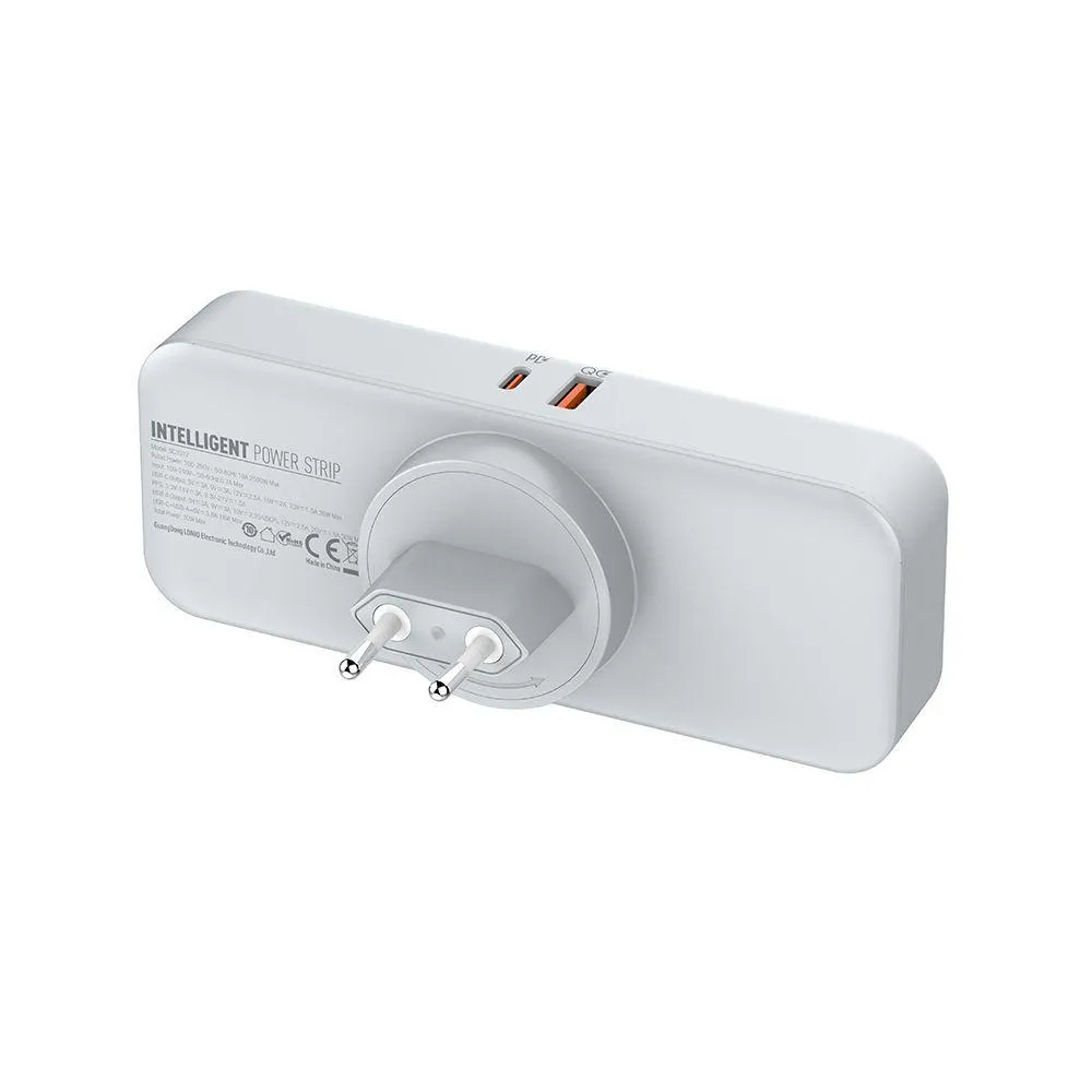 LDNIO SC3317 Power Expansion Socket - 3 AC + 2 USB PD QC 30W Rotating Plug View 2 - OnlineExpo.pk