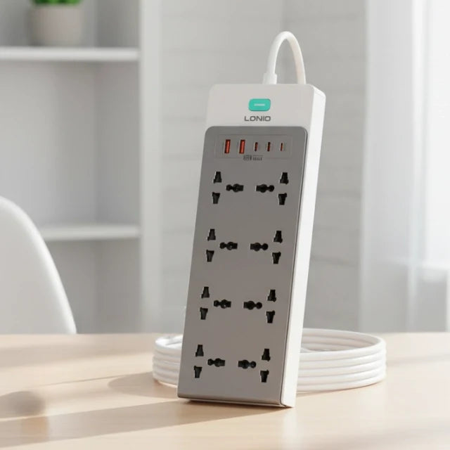 LDNIO SC4 65W PD GaN Power Strip Original Product Front View - OnlineExpo.pk