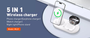 Ldnio WL01 5 In 1 Desktop Wireless Charging Station View 4 - OnlineExpo.pk