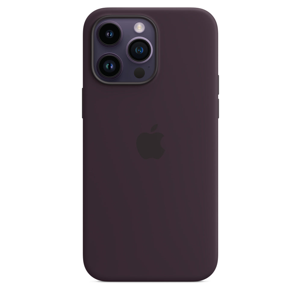 iPhone 14 Pro Silicone Case with MagSafe - Elderberry Original Product Front View - OnlineExpo.pk