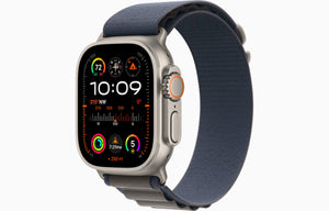 42mm-44mm-45mm-49mm Alpine Loop Smartwatch Strap For Apple Watch Ultra/Ultra 2- Blue Original Product Front View - OnlineExpo.pk