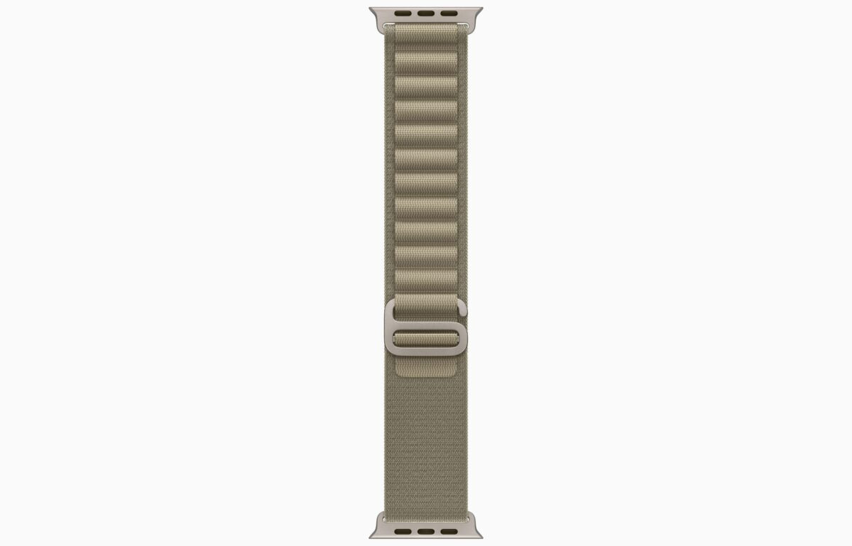 42mm-44mm-45mm-49mm Alpine Loop Smartwatch Strap For Apple Watch Ultra/Ultra 2- Olive View 3 - OnlineExpo.pk