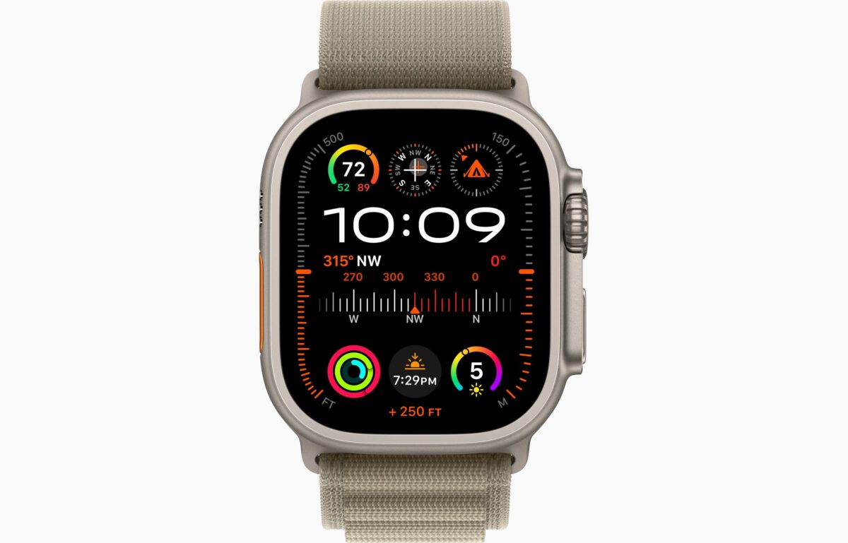 42mm-44mm-45mm-49mm Alpine Loop Smartwatch Strap For Apple Watch Ultra/Ultra 2- Olive View 2 - OnlineExpo.pk