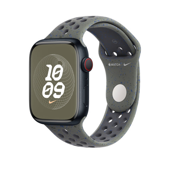 42mm/44mm/45mm/49mm Nike Sport Straps For Smart Watch Series 9/Ultra/Ultra 2 - Cargo Khaki Original Product Front View