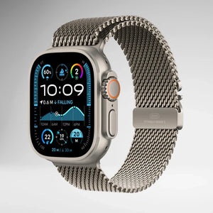 42/44/45/46/49MM Ultra/Ultra 2 Milanese Loop With Parachute-Style Buckle For iWatch View 5 - OnlineExpo.pk