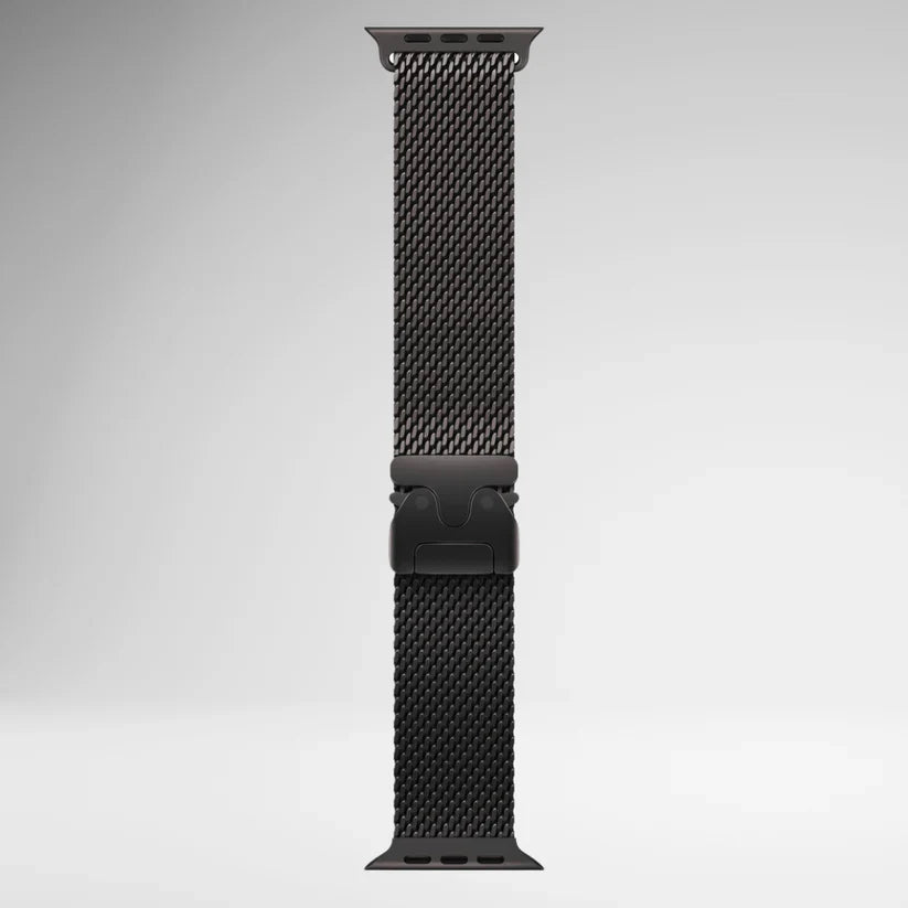 42/44/45/46/49MM Ultra/Ultra 2 Milanese Loop With Parachute-Style Buckle For iWatch View 7 - OnlineExpo.pk