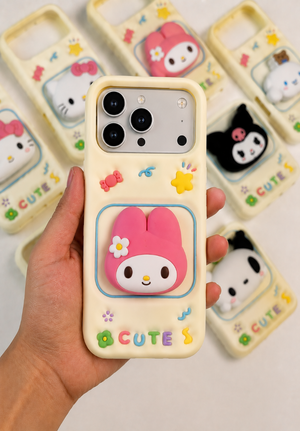 Cute 3D Kawaii Cartoon Silicone Case | 4 Adorable Designs View 4 - OnlineExpo.pk