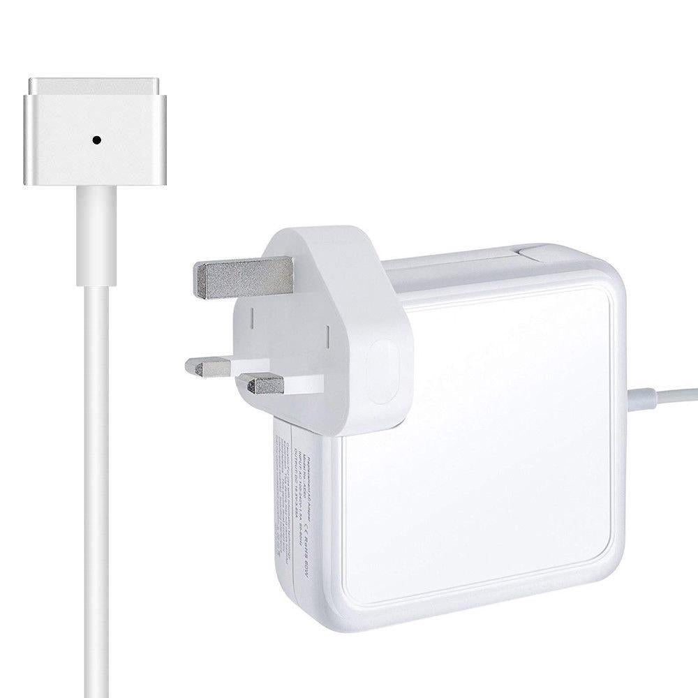 60W Power Adapter Charger For Apple MacBook Air Magsafe2 T-Tip US Imported (Without Box)- White Original Product Front View