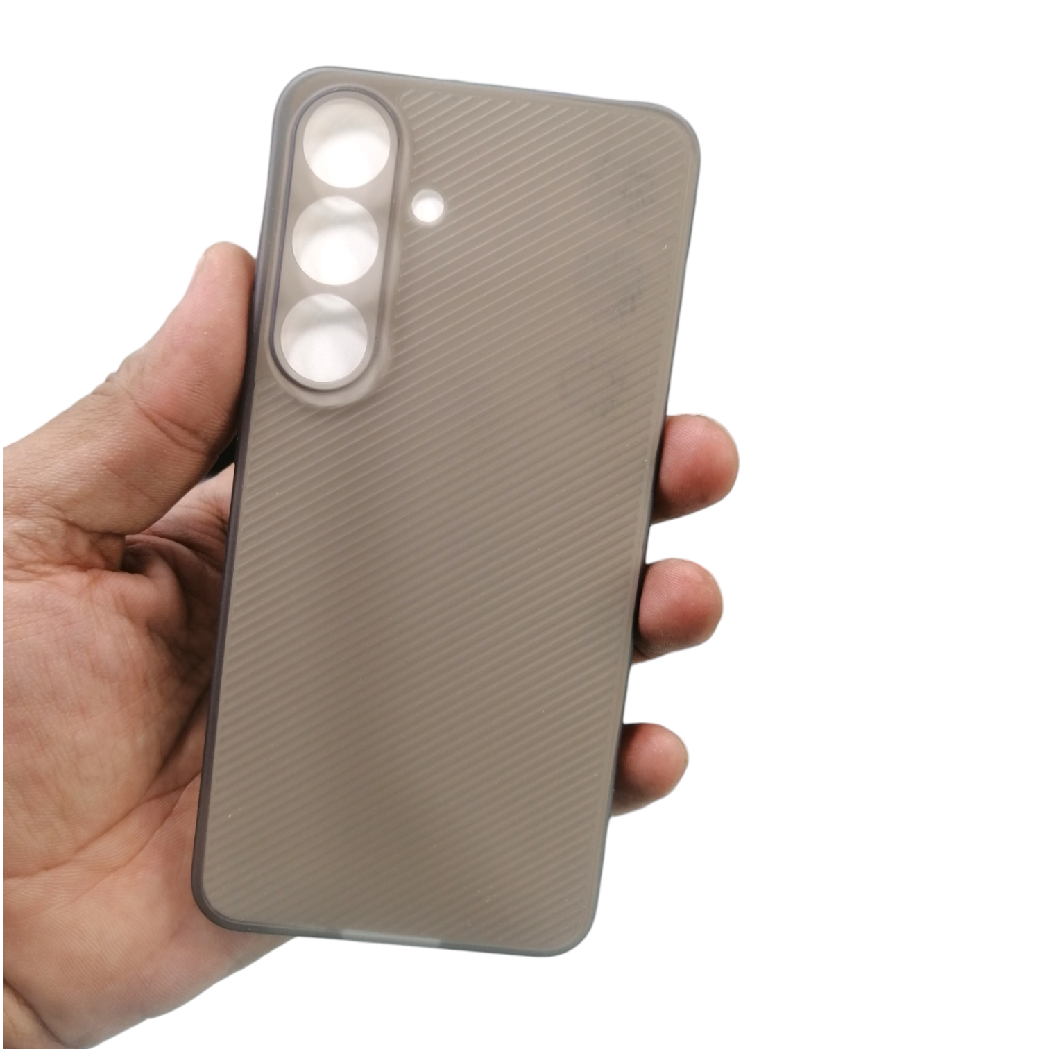 Samsung Galaxy S25 Paper Case Ultra Thin - Natural Titanium Original Product Front View - OnlineExpo.pk