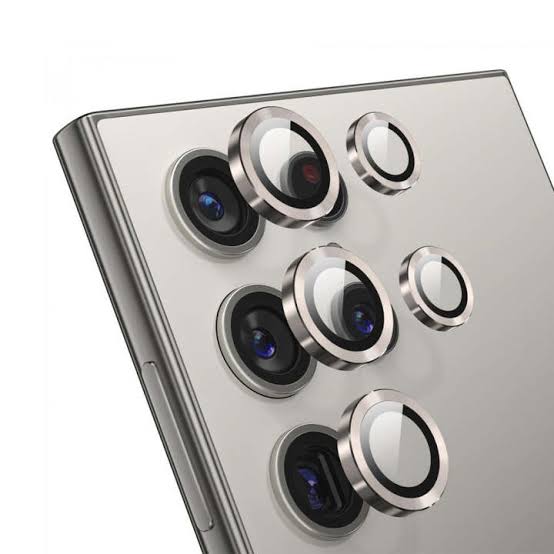 Camera Lens protector Samsung Galaxy S24 Ultra 3D Back Camera Protector Grey Titanium View 3 - OnlineExpo.pk