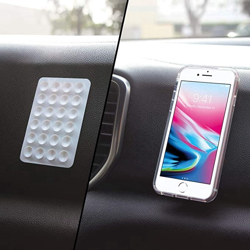 Silicone Suction Pad Phone Holder Self-Adhesive Rubber Mat 8x5.5cm View 2 - OnlineExpo.pk