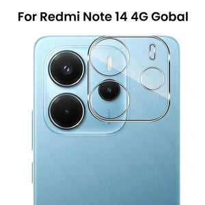 Tempered camera protector for Redmi Note 14 4G Clear Camera Glass Lens Protector Tempered Full Cover Original Product Front View - OnlineExpo.pk