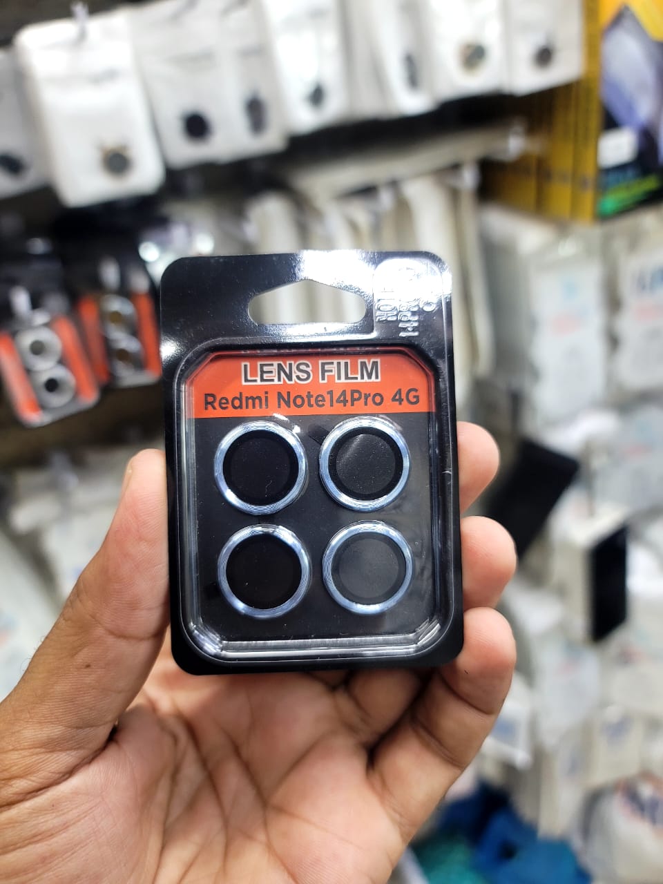Camera Lens Protector for Redmi note 14 Pro Black Silver Blue View 3 - OnlineExpo.pk