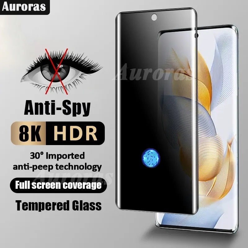 UV Glue Privacy Glass Screen Protector for infinix Zero 30 UV Glue PEEP ANTI-SPY 3D EDGE View 2 - OnlineExpo.pk