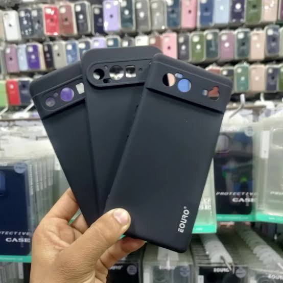 Eouro Black Back Cover For Google Pixel 9 Pixel 9 Pro Pixel 9 Pro XL Pixel 8 Pro Pixel 7 Pro 5g Google Pixel 7 5g Google Pixel 6 Pro 5g Google View 4 - OnlineExpo.pk
