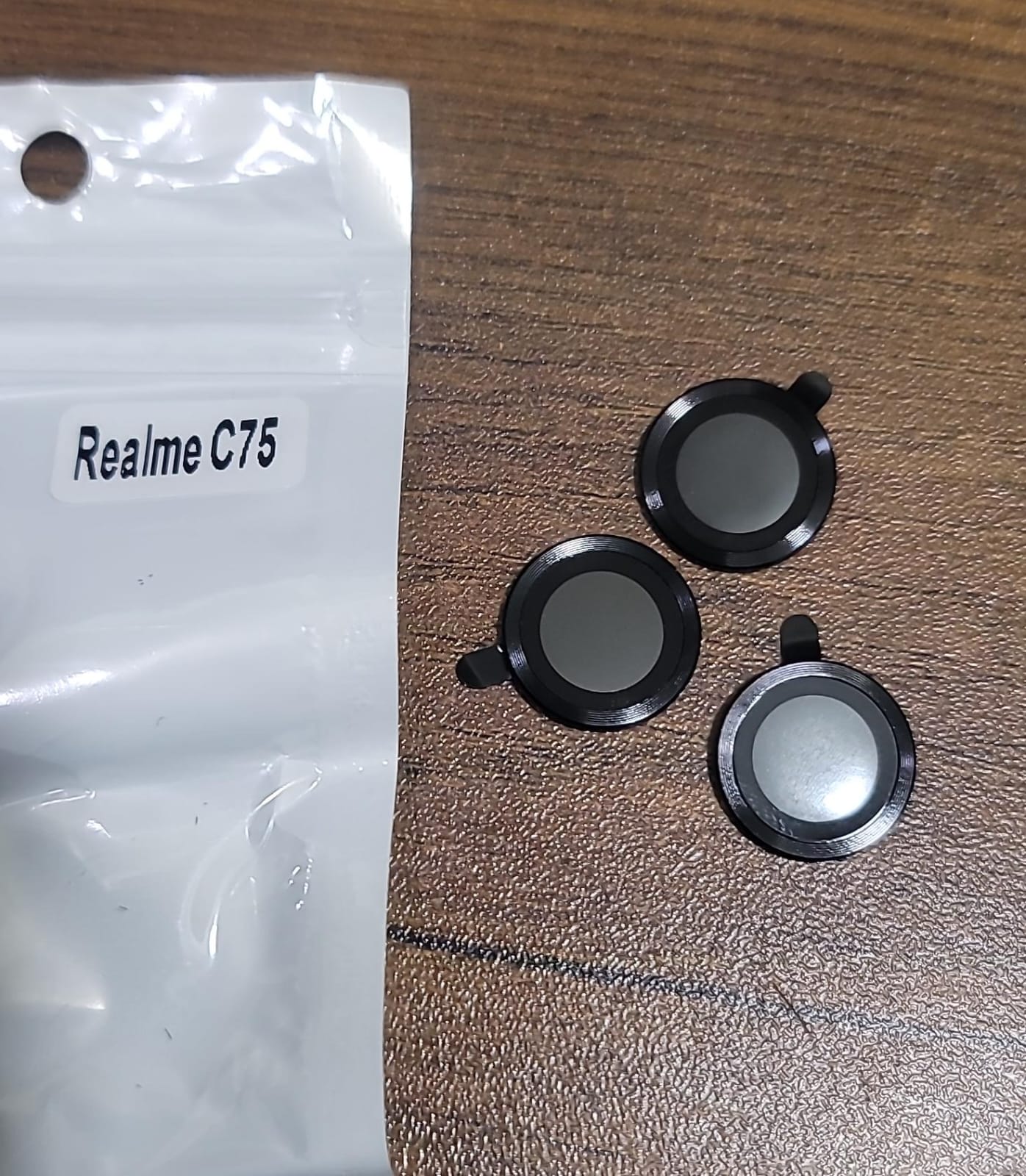 Black Camera protector Camera Lens Protector for Realme C75 Camera Protector View 2 - OnlineExpo.pk