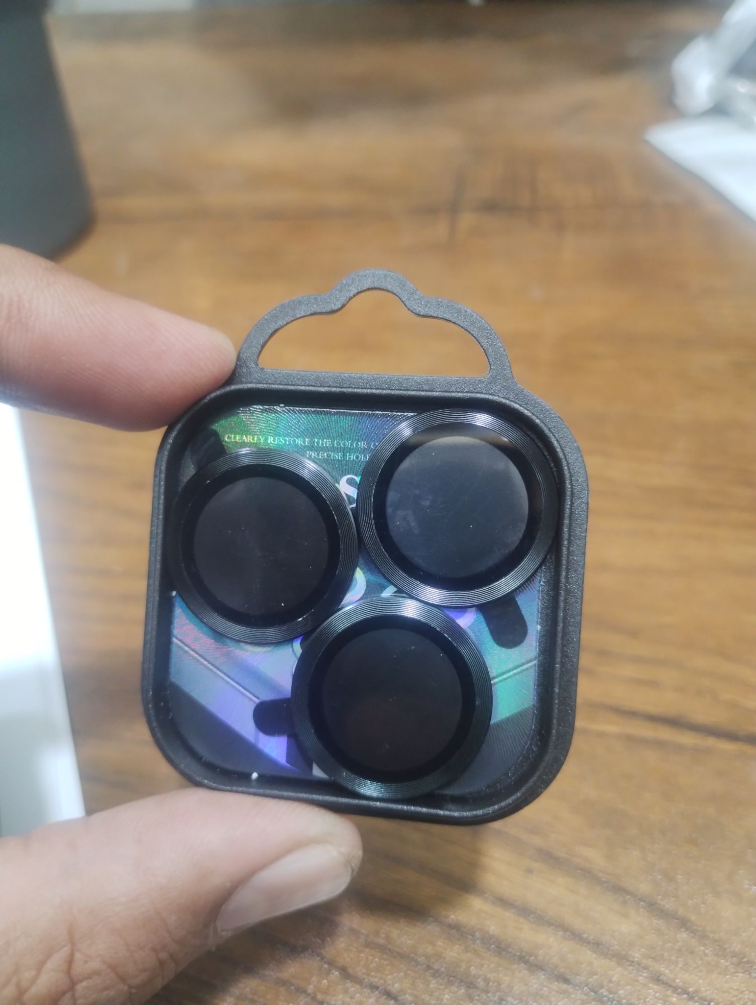 Camera Lens Protector for Vivo Y100 Black Original Product Front View - OnlineExpo.pk