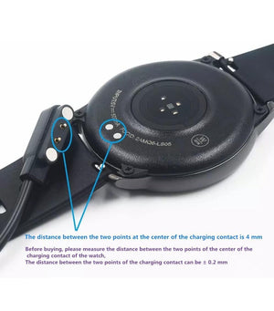 Smart Watch Universal Charger Magnetic 4mm, Smartwatch 2 Pin Magnetic Suction Replacement Charger Cable for da fit Smart Watch, Charging Distance View 3 - OnlineExpo.pk