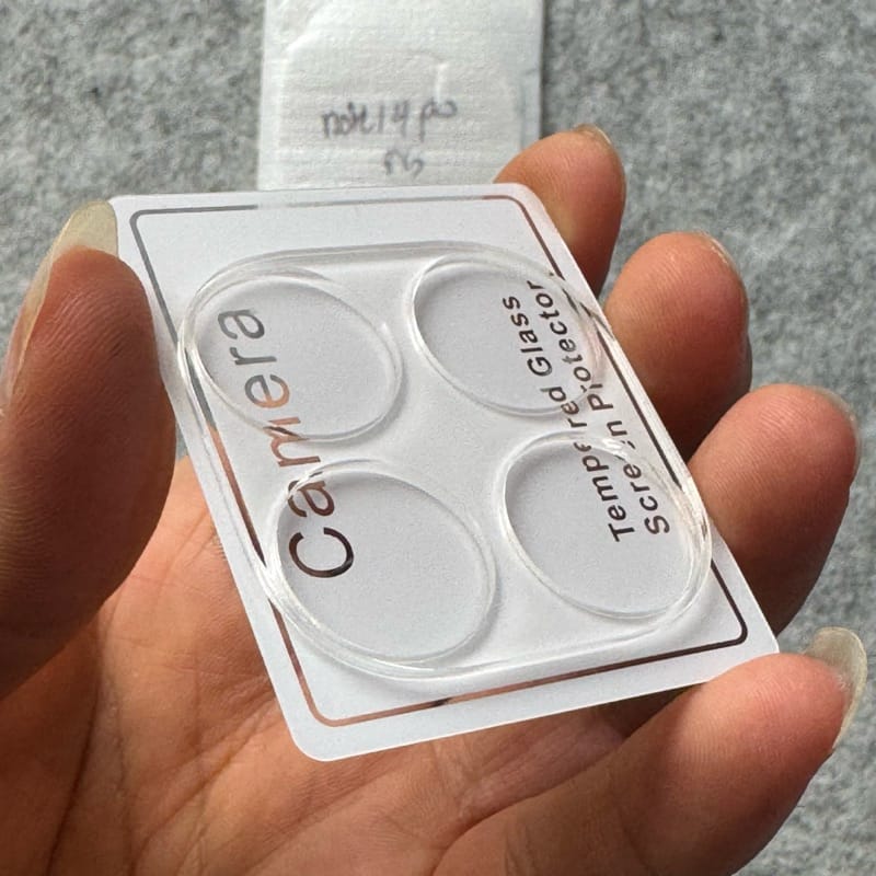Tempered camera protector for Redmi Note 15 Clear Camera Glass Lens Protector Tempered Full Cover Original Product Front View - OnlineExpo.pk