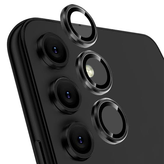 Camera Lens Protector for Samsung A15 Black Black Original Product Front View - OnlineExpo.pk