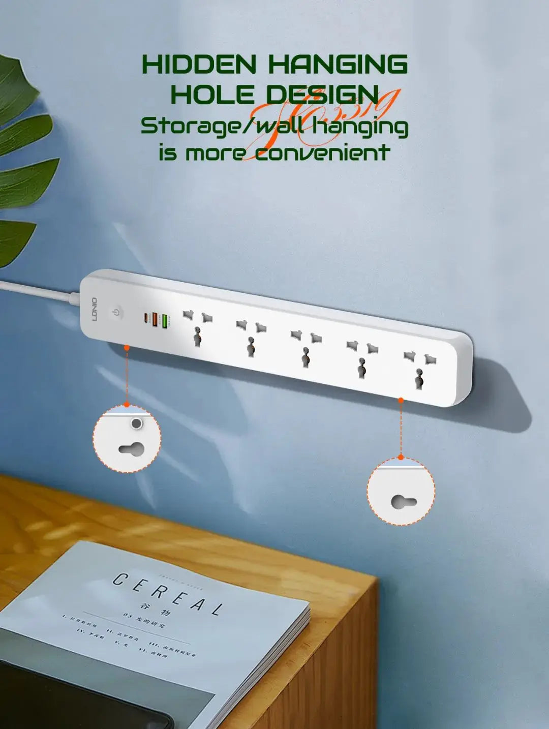 LDNIO SC5319 Defender Series Power Extension View 3 - OnlineExpo.pk
