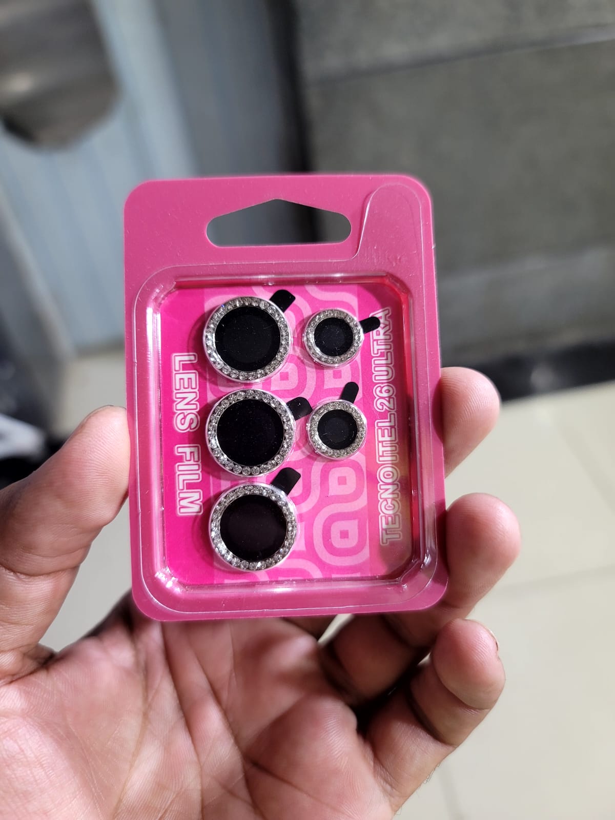 Diamond Camera Lens Protector for itel S26 Ultra Diamond Solid camera protector Original Product Front View - OnlineExpo.pk