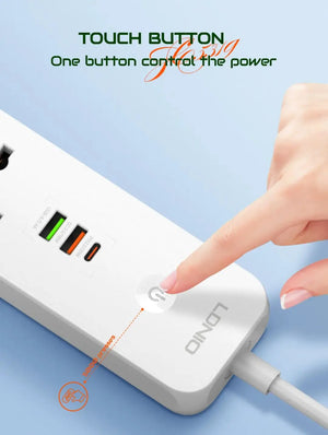 LDNIO SC5319 Defender Series Power Extension View 2 - OnlineExpo.pk