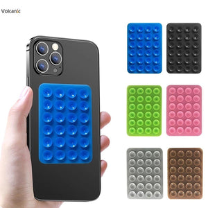 Silicone Suction Pad Phone Holder Self-Adhesive Rubber Mat 8x5.5cm Original Product Front View - OnlineExpo.pk
