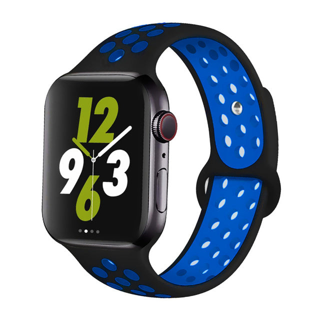 42mm 44mm 45mm 49mm Nike Sports Straps Apple Smart Watch - Dark Blue Original Product Front View - OnlineExpo.pk