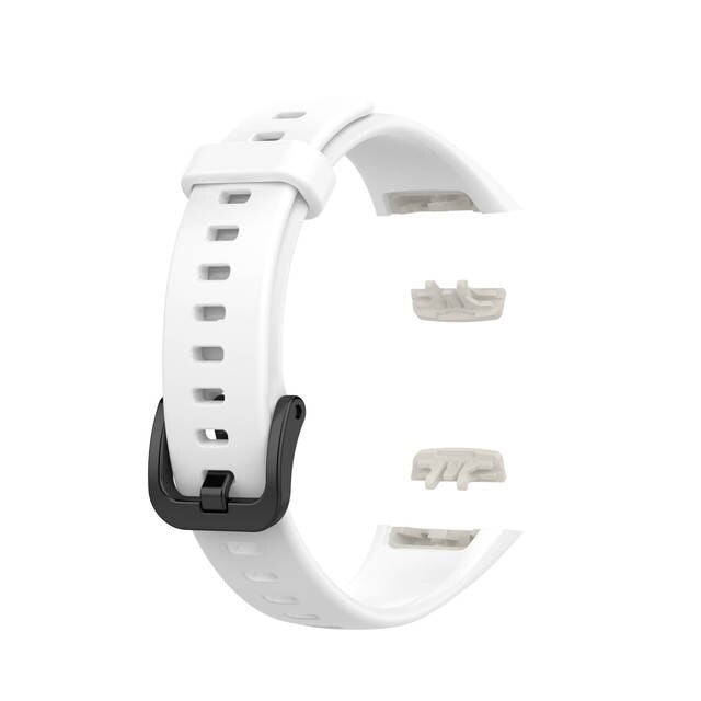 Huawei Honor Band 6 SmartWatch Sport Silicone Watchband Wristband Strap Bracelet Band - White Original Product Front View
