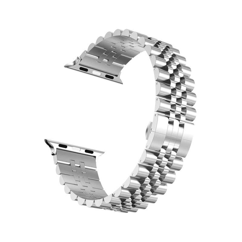 Stainless Steel 5 42mm-44mm-45mm Link Strap For Apple Watches Band Replacement Bracelet Sport Band - Silver Original Product