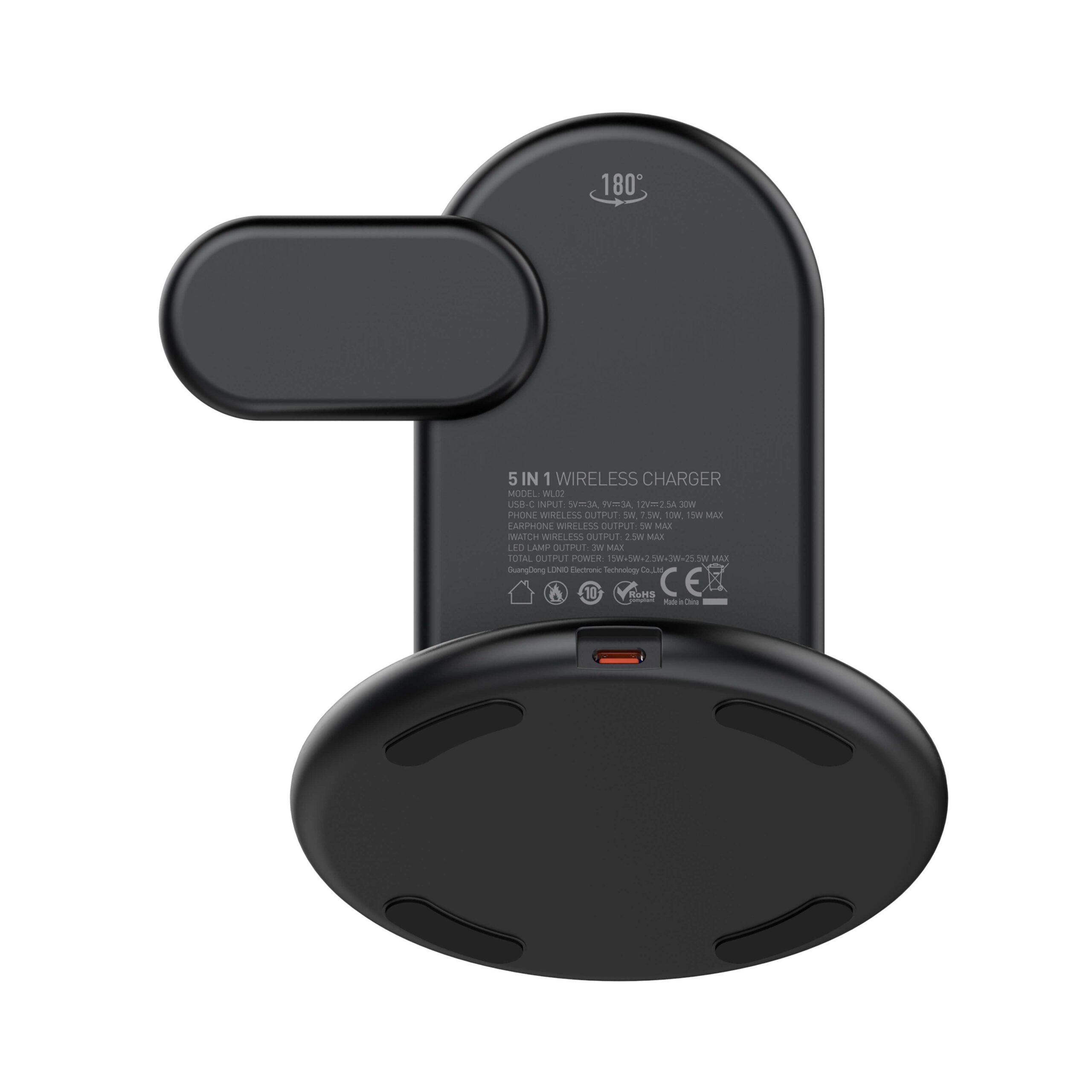 Ldnio 5 IN 1 Desktop Wireless Charging Station WL02 View 6 - OnlineExpo.pk