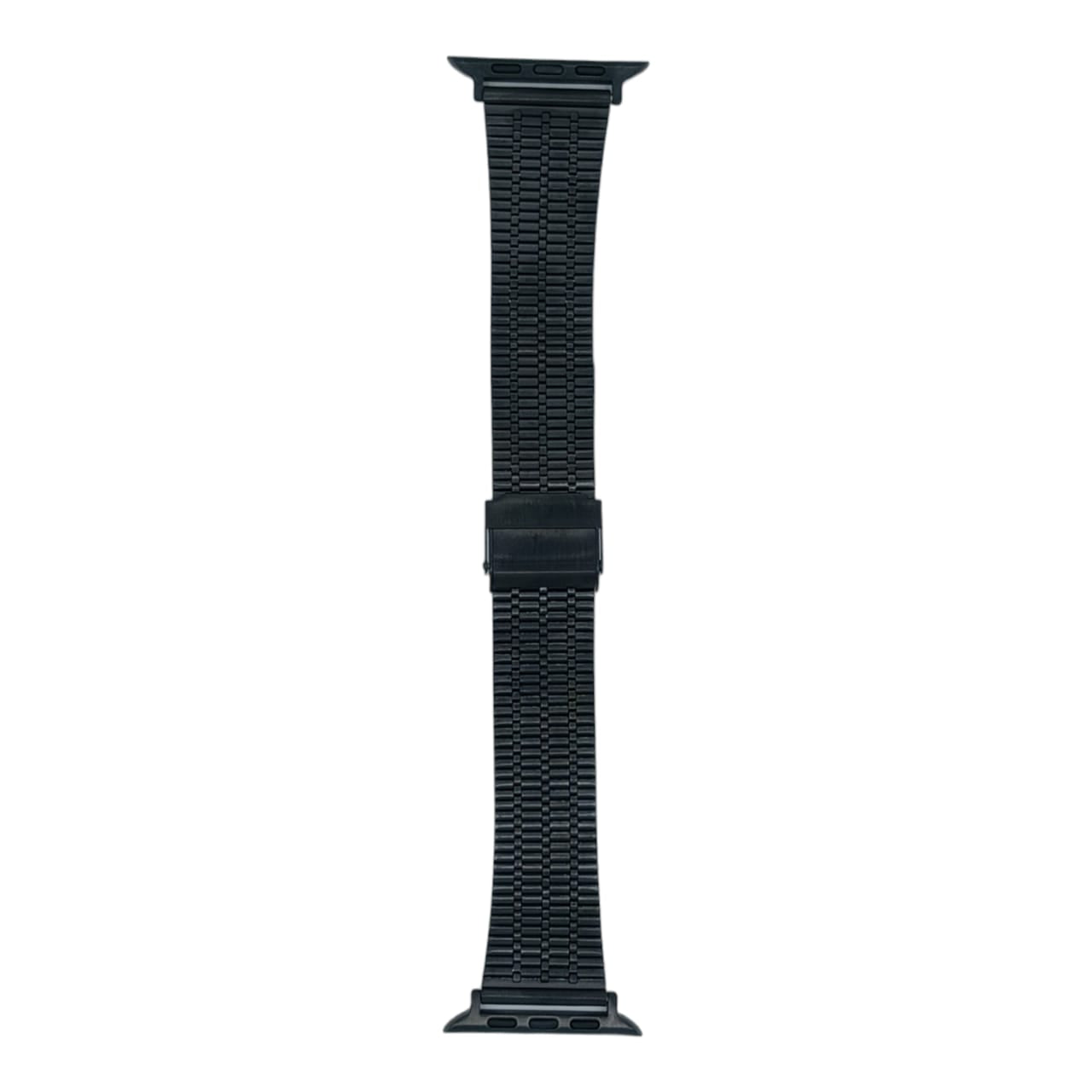 42mm/44mm/45mm/49mm/22mm Luxury Style Stainless Steel Chain Straps For Smart Watch - Black Original Product Front View - OnlineExpo.pk
