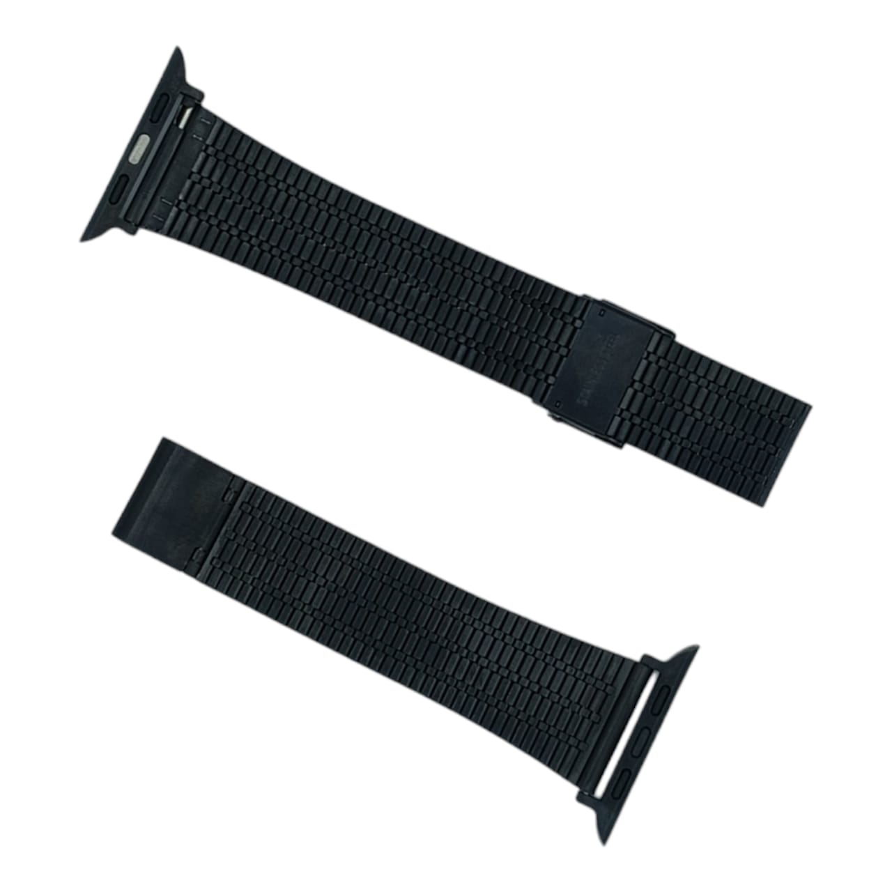 42mm/44mm/45mm/49mm/22mm Luxury Style Stainless Steel Chain Straps For Smart Watch - Black View 3 - OnlineExpo.pk