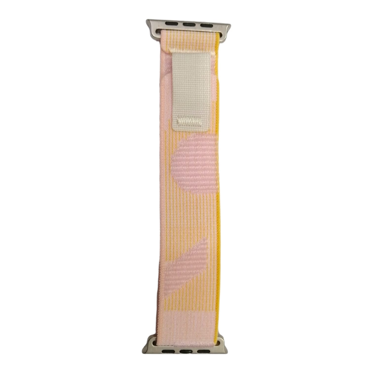 42mm-44mm-45mm-49mm Trail Loop Smartwatch Strap For Apple Watch - Yellow/Pink Original Product Front View - OnlineExpo.pk