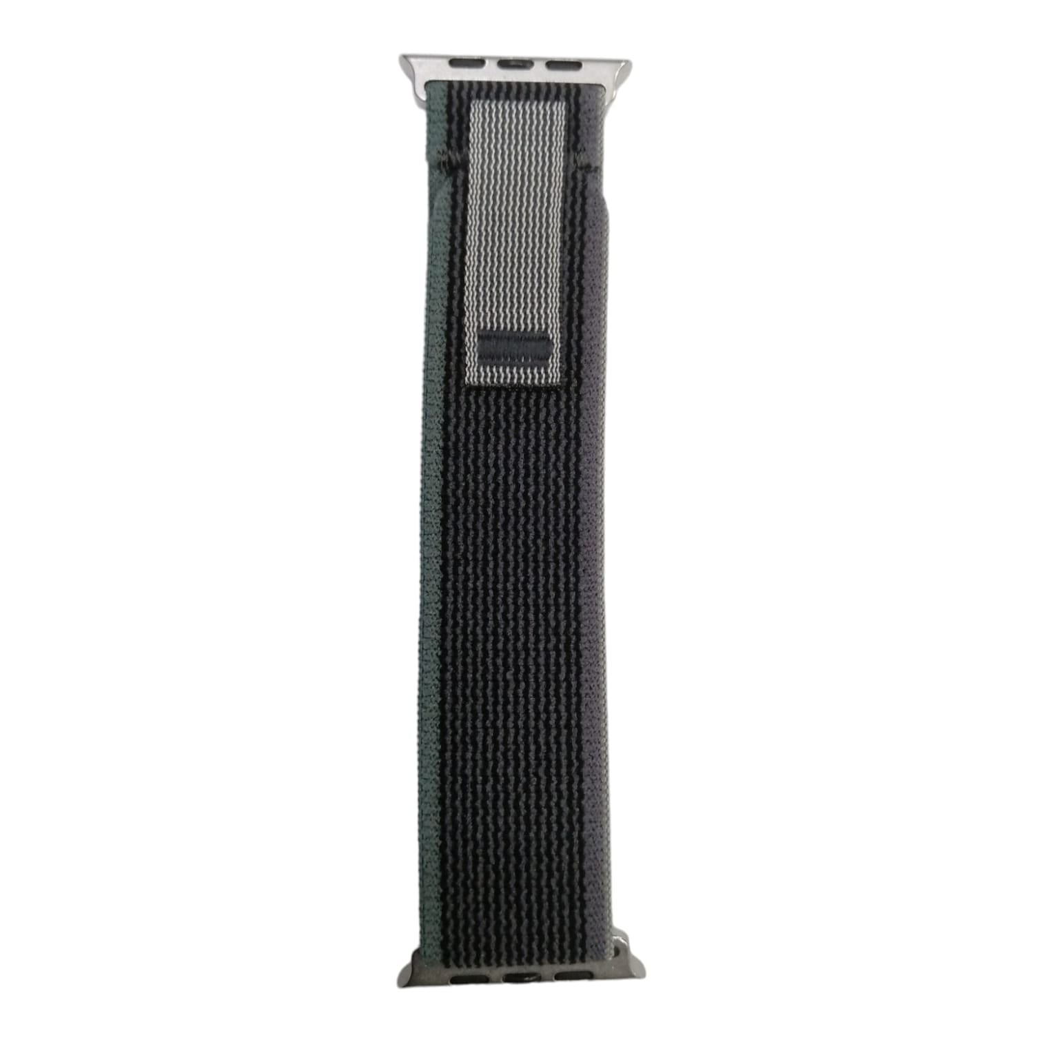 42mm-44mm-45mm-49mm Trail Loop Smartwatch Strap For Apple Watch - Black/ Green Original Product Front View - OnlineExpo.pk