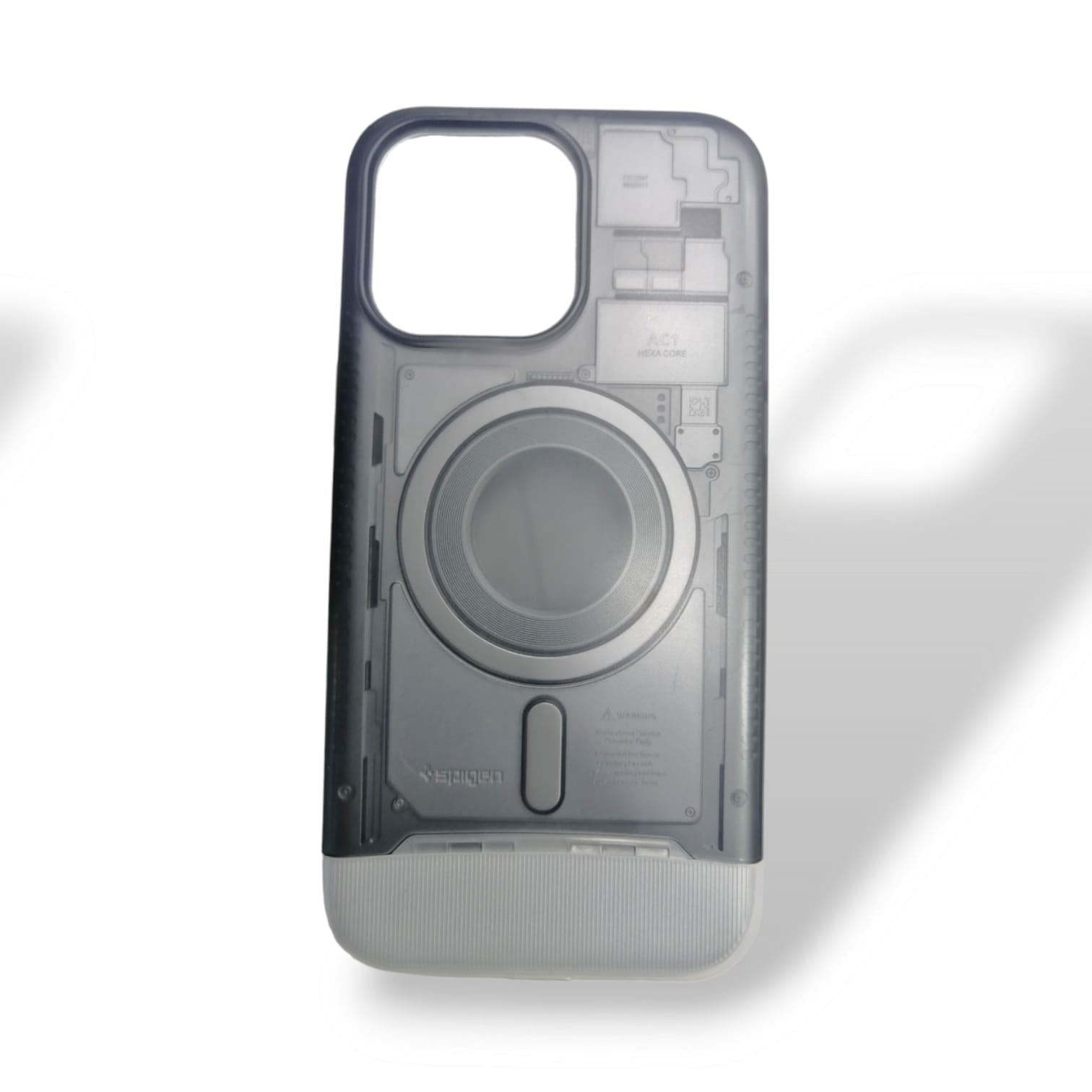 iPhone 15 Pro Max Classic C1 Case With MagSafe - Grey Original Product Front View - OnlineExpo.pk