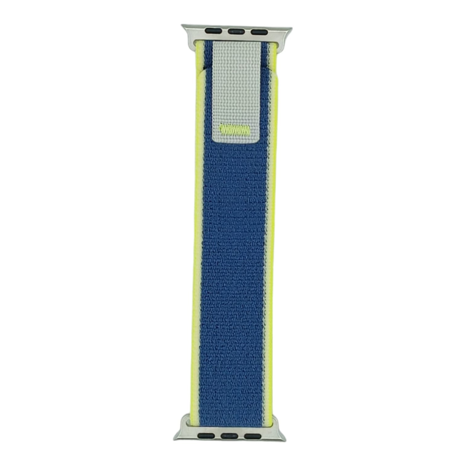 42mm-44mm-45mm-49mm Trail Loop Smartwatch Strap For Apple Watch - Yellow/Blue Original Product Front View - OnlineExpo.pk