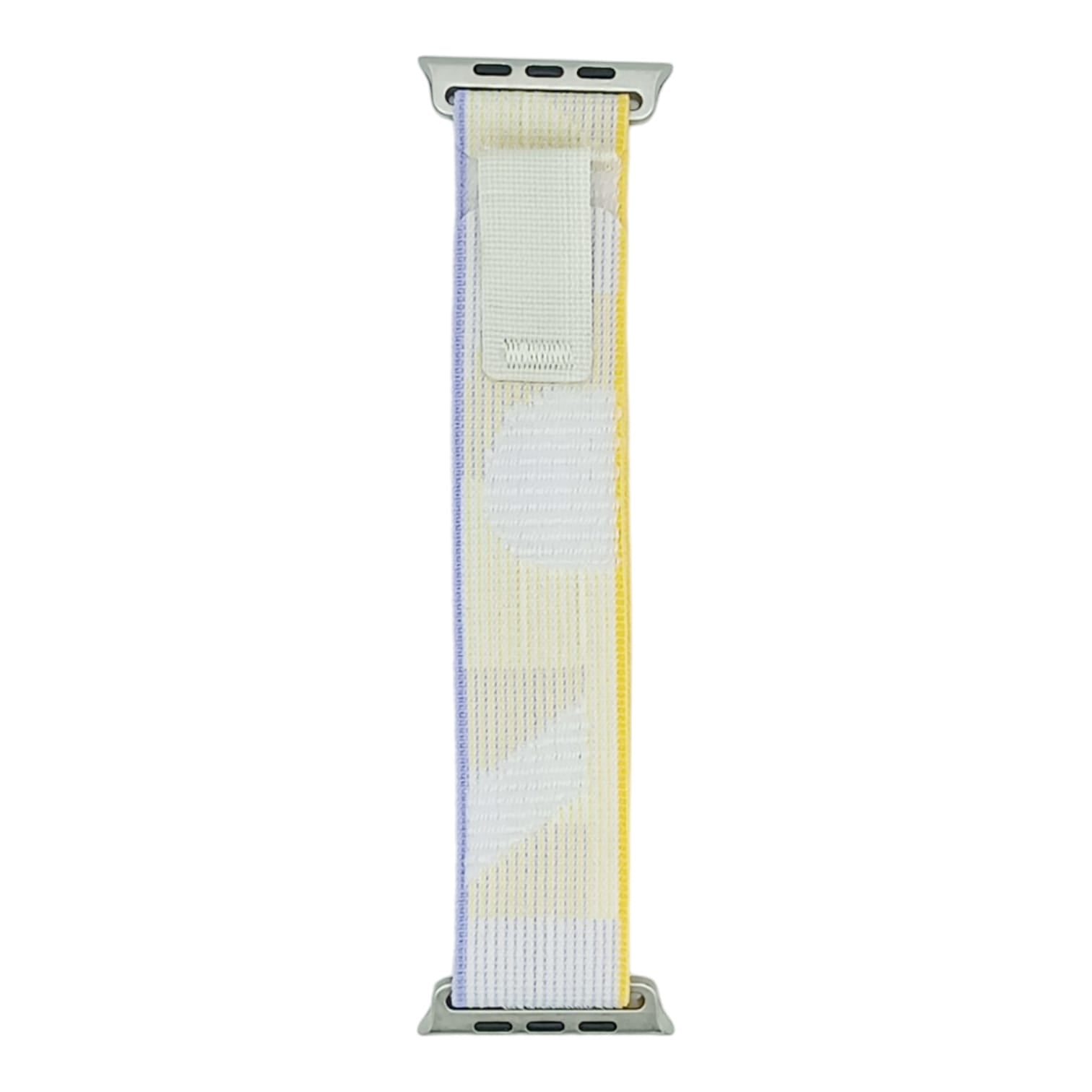 42mm-44mm-45mm-49mm Trail Loop Smartwatch Strap For Apple Watch - Cream/Yellow Original Product Front View - OnlineExpo.pk