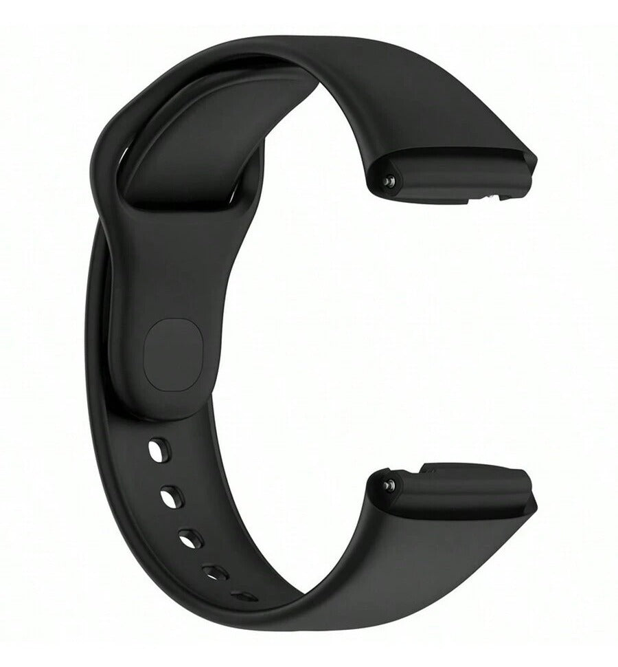 Redmi Watch 3 Lite/Active Silicone Strap Bracelet Replacement Watchband - Black Original Product Front View - OnlineExpo.pk
