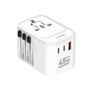 LDNIO Z8 3USB Ports 45W GaN Travel Adapter View 3 - OnlineExpo.pk