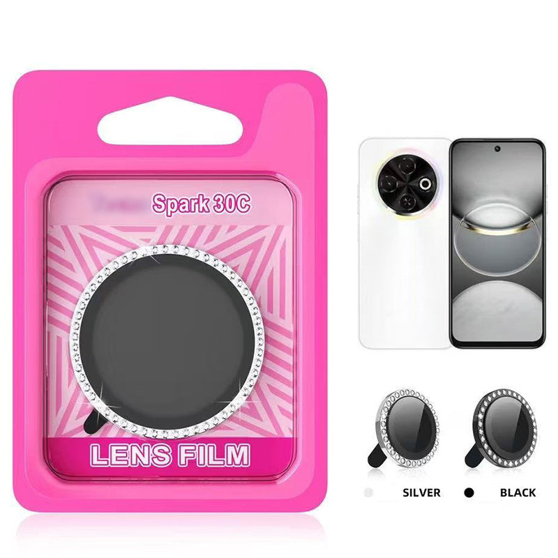 Camera Lens Protector for Tecno Spark 30C Diamond Solid camera protector Original Product Front View - OnlineExpo.pk