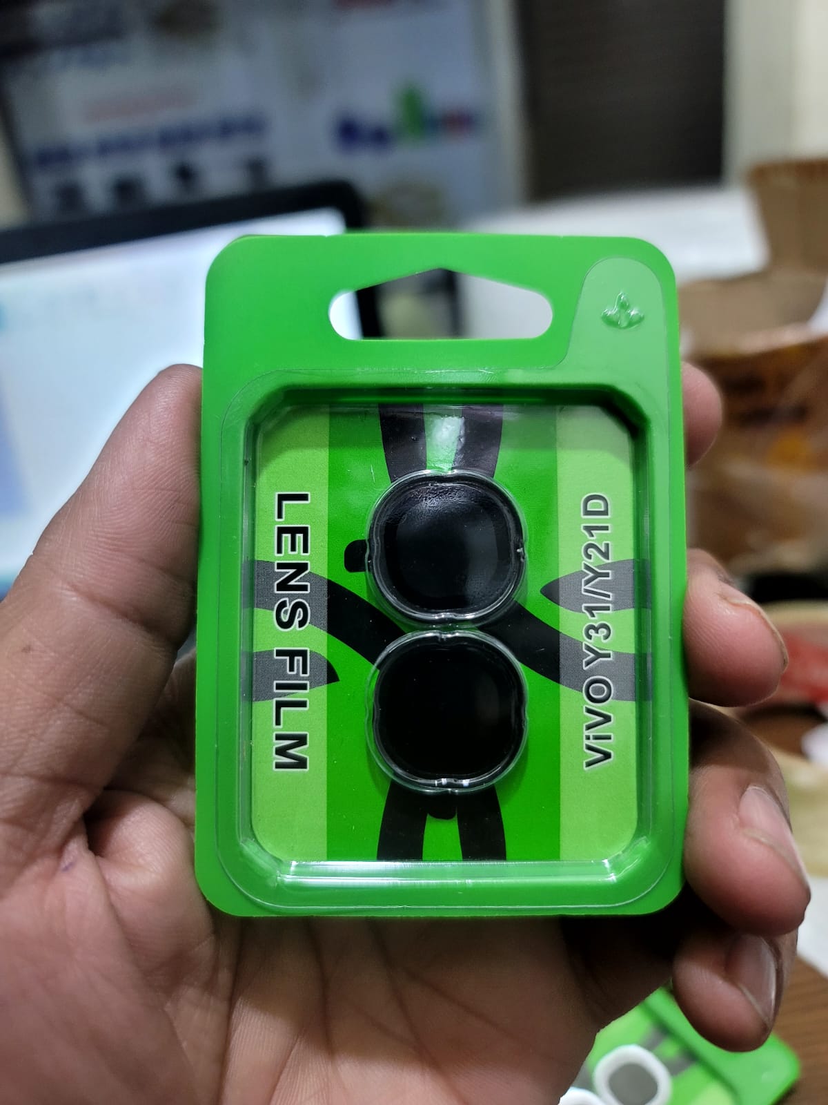 Camera Lens Protector for Vivo Y21D Black Silver View 3 - OnlineExpo.pk