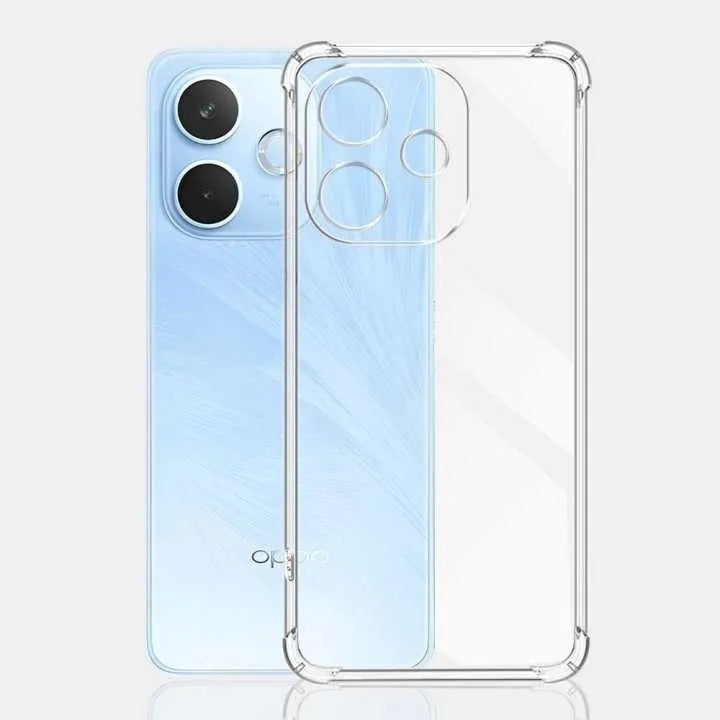 Bumper Back cover OPPO A5 Pro Transparent with Camera protection soft jelly material Original Product Front View