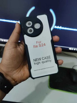 Ipaky Shockproof Hybrid Armor Back Cover for itel s26 ultra itel s25 ultra itel s23 itel s24 itel s25 itel power 70 itel A80 itel A90 itel A100 View 2 - OnlineExpo.pk