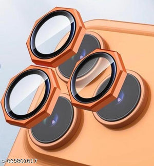 Octagon Camera Lens Protector for All Model 11 to 17 Pro Max H Tempered Glass Camera Cover with Metal Ring View 10