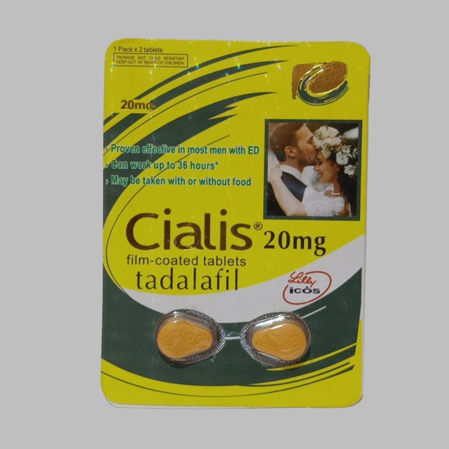 Cialis Film Coated 20mg 2 Tablets View 2 - OnlineExpo.pk