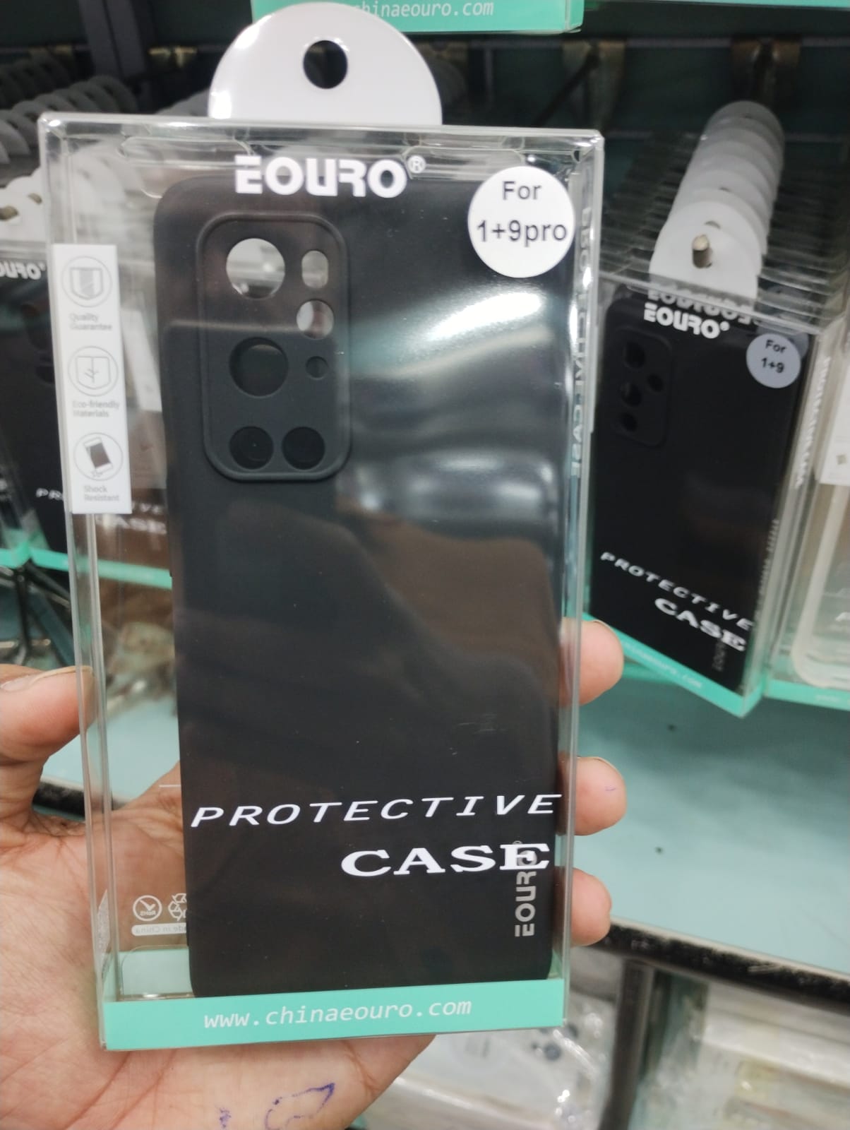 Eouro black cover for oneplus 10 pro one plus 9 pro oneplus 8 pro oneplus 7 pro oneplus 8T oneplus 9 oneplus 8 oneplus 7 onplus 6 oneplus Nord View 4 - OnlineExpo.pk